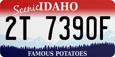 ID license plate 2T7390F