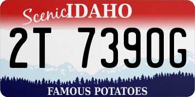 ID license plate 2T7390G