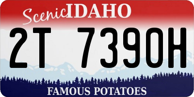 ID license plate 2T7390H