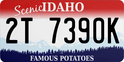 ID license plate 2T7390K