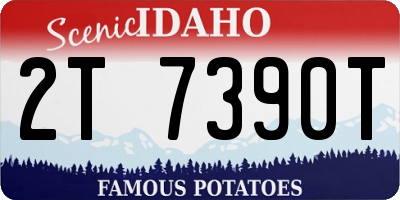 ID license plate 2T7390T
