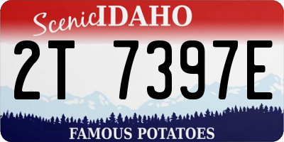 ID license plate 2T7397E