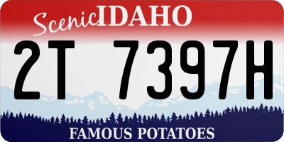 ID license plate 2T7397H