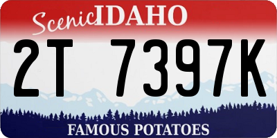 ID license plate 2T7397K