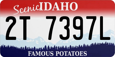 ID license plate 2T7397L