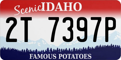 ID license plate 2T7397P