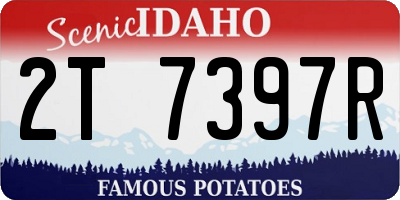ID license plate 2T7397R