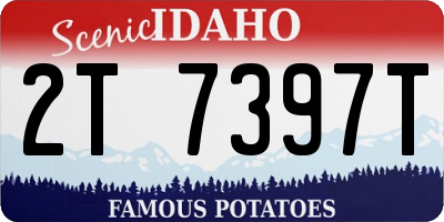 ID license plate 2T7397T