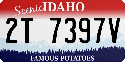 ID license plate 2T7397V
