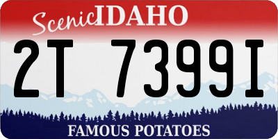 ID license plate 2T7399I