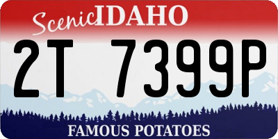 ID license plate 2T7399P