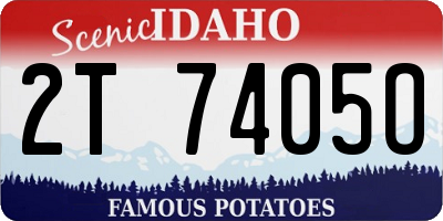 ID license plate 2T7405O