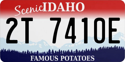 ID license plate 2T7410E