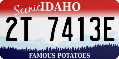 ID license plate 2T7413E