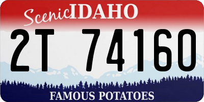 ID license plate 2T7416O