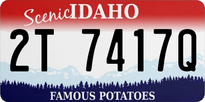 ID license plate 2T7417Q