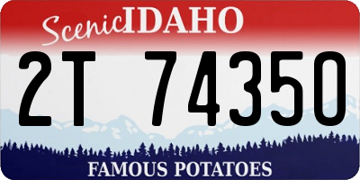 ID license plate 2T7435O