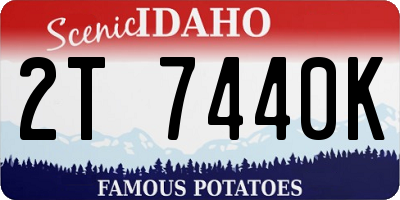 ID license plate 2T7440K