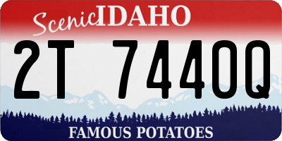 ID license plate 2T7440Q