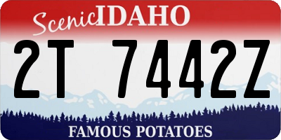 ID license plate 2T7442Z