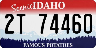 ID license plate 2T7446O