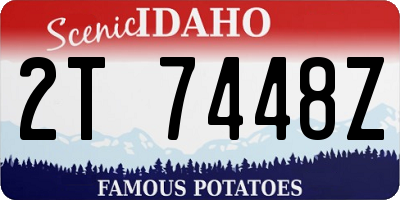ID license plate 2T7448Z