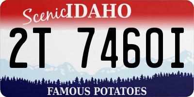 ID license plate 2T7460I
