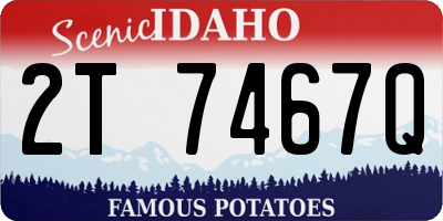 ID license plate 2T7467Q