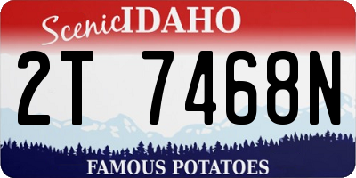 ID license plate 2T7468N
