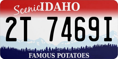 ID license plate 2T7469I