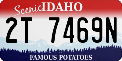 ID license plate 2T7469N