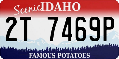 ID license plate 2T7469P
