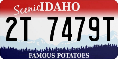 ID license plate 2T7479T