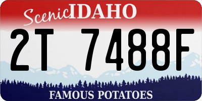 ID license plate 2T7488F