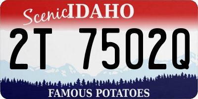 ID license plate 2T7502Q