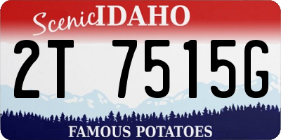 ID license plate 2T7515G