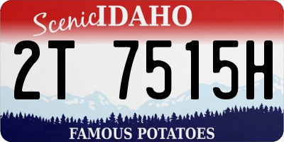 ID license plate 2T7515H