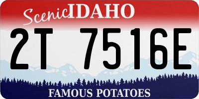 ID license plate 2T7516E