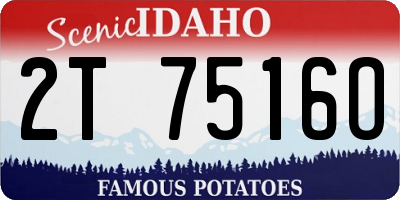 ID license plate 2T7516O