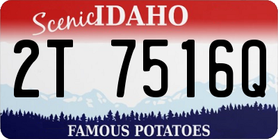 ID license plate 2T7516Q
