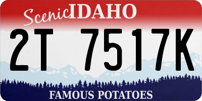 ID license plate 2T7517K