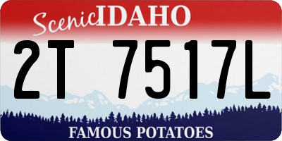ID license plate 2T7517L
