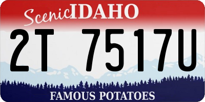 ID license plate 2T7517U