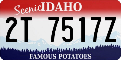 ID license plate 2T7517Z