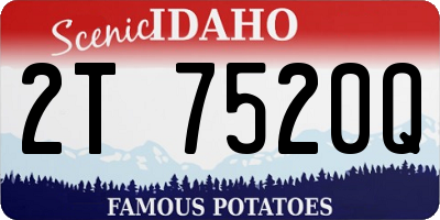 ID license plate 2T7520Q
