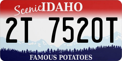 ID license plate 2T7520T