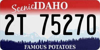 ID license plate 2T7527O