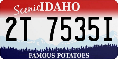 ID license plate 2T7535I