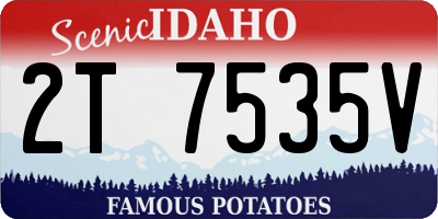 ID license plate 2T7535V