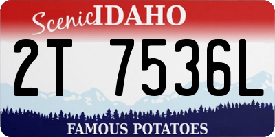 ID license plate 2T7536L